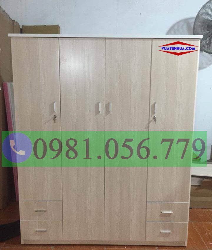 tủ nhựa quần áo 4 cánh giá rẻ