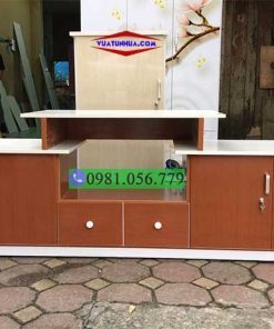 kệ tivi kết hợp để đồ KĐ02