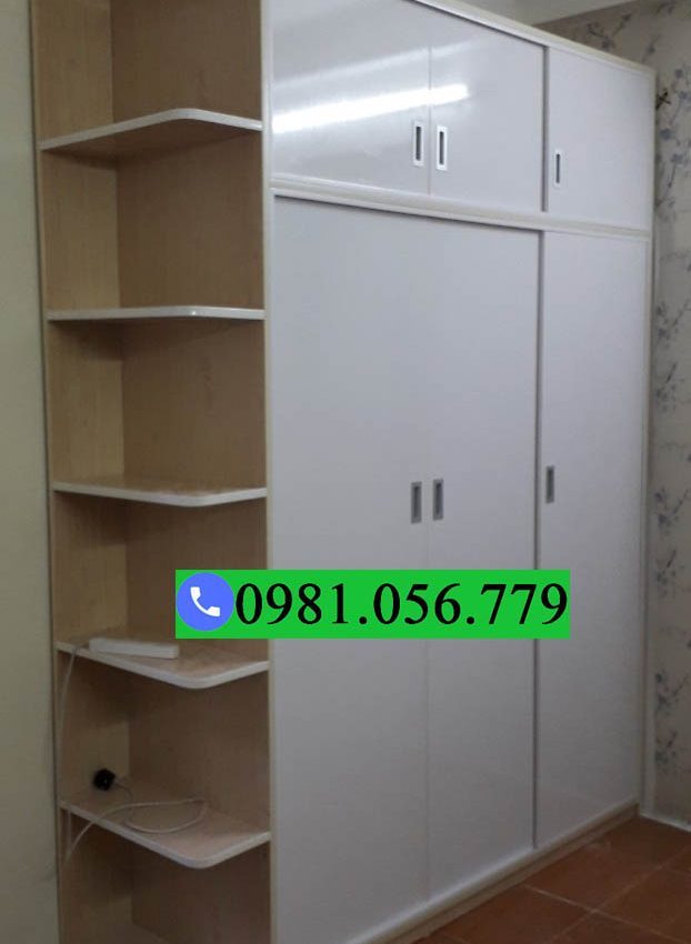 tủ nhựa 3 cánh 1 kệ dạng cánh lùa TCL07