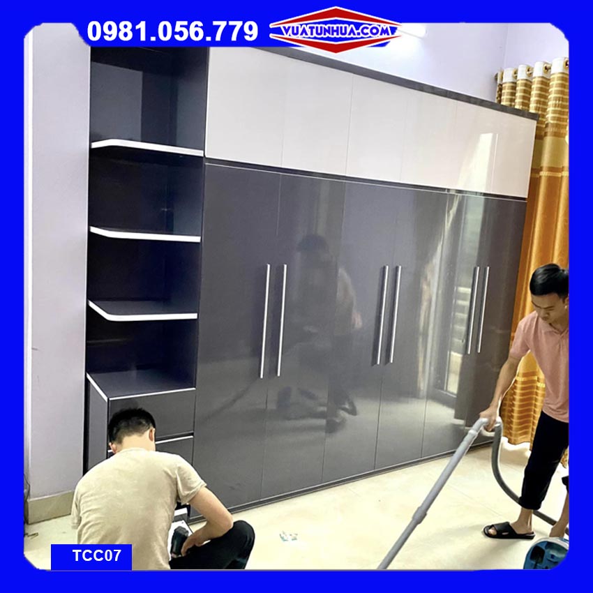 Tủ nhựa Ecoplast cao cấp 6 cánh 1 kệ kịch trần TCC07 fb nét Tủ nhựa Ecoplast cao cấp 6 cánh 1 kệ kịch trần TCC07 fb nét