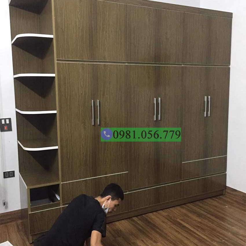 tủ nhựa 6 cánh kịch trần TCC07