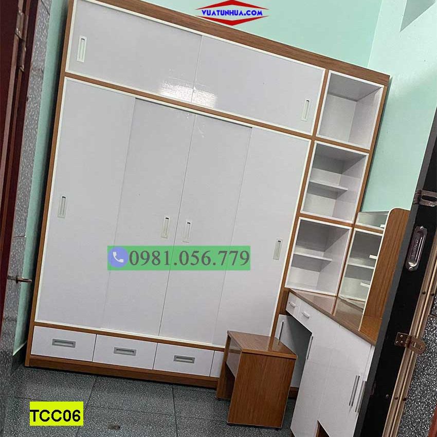 tủ nhựa cánh lùa TCC06