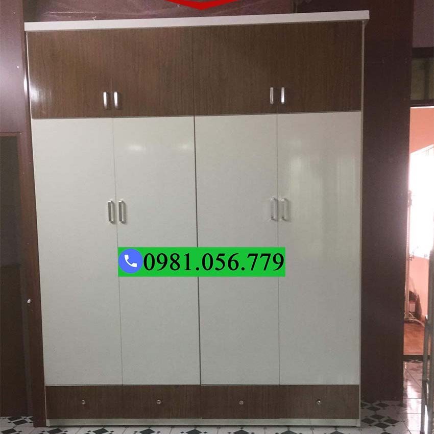 tủ quần áo cao cấp 4 cánh Ecoplast TCC03