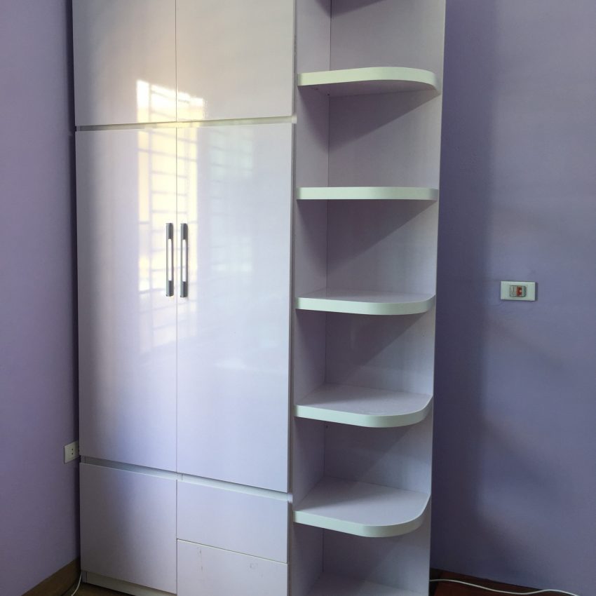 tủ nhựa quần áo 2 cánh 1 kệ kịch trần VTL02_09
