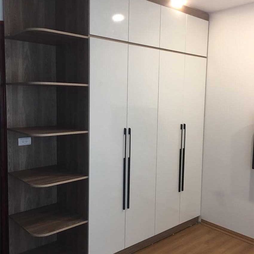 Tủ nhựa quần áo cao cấp Eco plast 4 cánh 1 kệ kịch trần TCC09